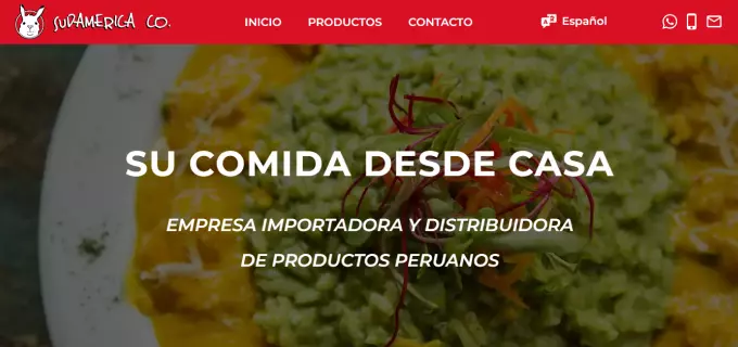 Sudamerica Co homepage screenshot